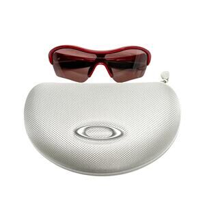 y2k vintage oakley red endure small frame sport sunglasses 09-810 119